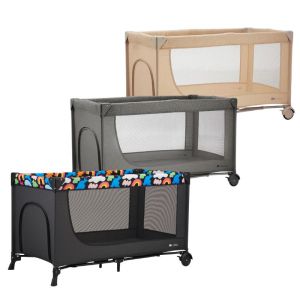 Kinderkraft JOY SIMPLE 2 бебешка кошара DARK GREY