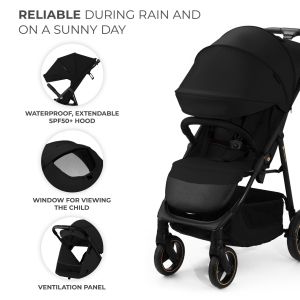Kinderkraft TRIG 3 бебешка количка ONYX BLACK