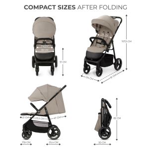 Kinderkraft TRIG 3 бебешка количка STONE BEIGE