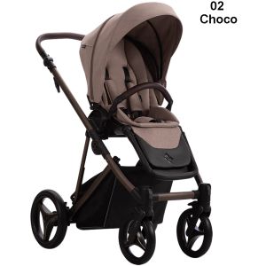 BEBETTO - PELPASSO TEX , 02 Choco - Бебешка количка 2 в 1