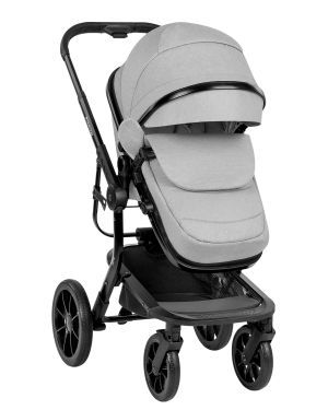  Комбинирана количка 3в1 с кош за новородено Irene Light Grey 2025