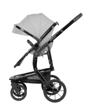  Комбинирана количка 3в1 с кош за новородено Irene Light Grey 2025