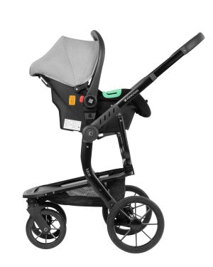  Комбинирана количка 3в1 с кош за новородено Irene Light Grey 2025