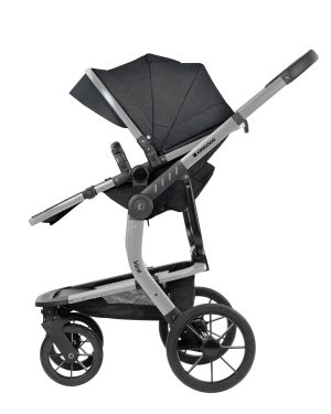  Комбинирана количка 3в1 с кош за новородено Irene Dark Grey 2025