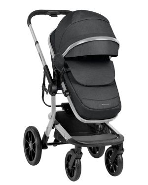  Комбинирана количка 3в1 с кош за новородено Irene Dark Grey 2025