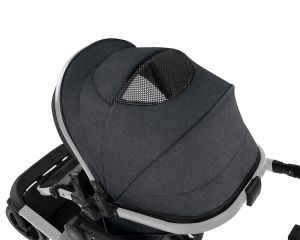  Комбинирана количка 3в1 с кош за новородено Irene Dark Grey 2025