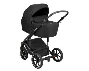 Комбинирана количка 2в1 с твърд кош Amani Black