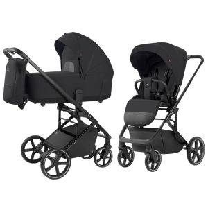 CARRELLO - ALFA , Rock Black ,2025 Collection - Бебешка количка 2в1