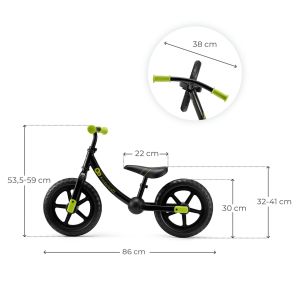 Kinderkraft колело за баланс 2WAY NEXT OFFROAD BLACK