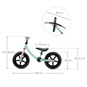 Kinderkraft колело за баланс 2WAY NEXT OFFROAD CANDY MINT