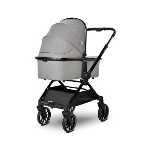 Комбинирана количка 3в1 с реверсивна дръжка REYA , GREY + ПОДАРЪК Люлка Portofino