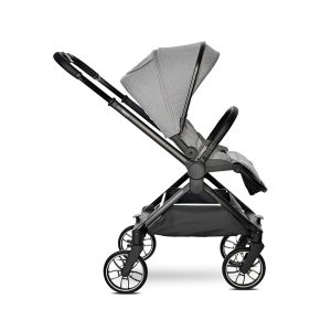 Комбинирана количка 3в1 с реверсивна дръжка REYA , GREY + ПОДАРЪК Люлка Portofino