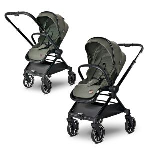 Комбинирана количка 2в1 с реверсивна дръжка REYA , GREEN + ПОДАРЪК Люлка Portofino