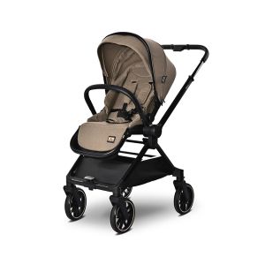 Комбинирана количка 2в1 с реверсивна дръжка REYA , BROWN + ПОДАРЪК Люлка Portofino
