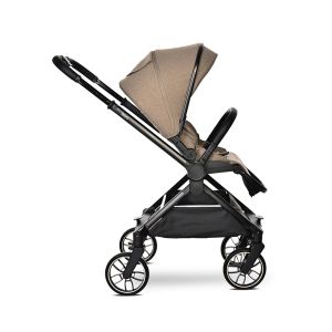 Комбинирана количка 2в1 с реверсивна дръжка REYA , BROWN + ПОДАРЪК Люлка Portofino