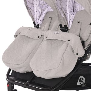 Количка за близнаци DUO BEIGE 