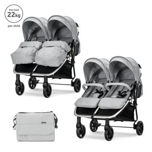 Количка за близнаци DUO GREY 