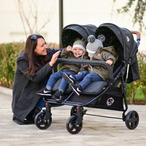 Количка за близнаци DUO BLACK
