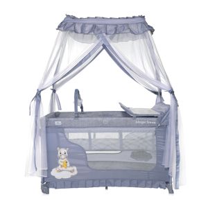 Сгъваема кошара MAGIC SLEEP , COOL GREY HIPPO