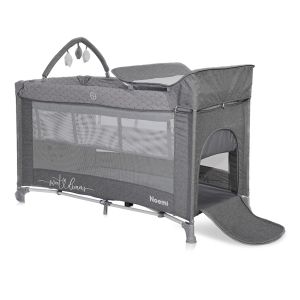 Сгъваема кошара NOEMI PLUS - 2нива , COOL GREY STAR