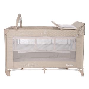 Сгъваема кошара NOEMI PLUS - 2нива , FOG BEIGE STAR