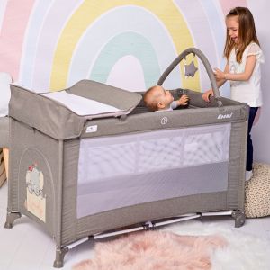 Сгъваема кошара NOEMI PLUS - 2нива , ICEBERG GREEN STAR