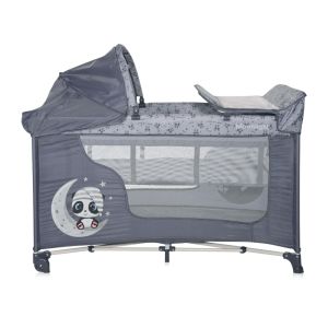 Сгъваема кошара MOONLIGHT PLUS - 2нива , COOL GREY PANDAS
