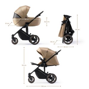 Kinderkraft Prime 2 бебешка количка 2в1 SHADOW GREY