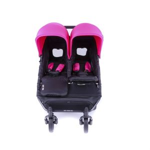 BABY MONSTERS количка за близнаци - EASY TWIN 3 + СЕННИЦИ FUCHSIA
