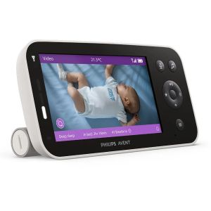 Philips AVENT - Дигитален видеофон - Premium Connected SCD971/26 с технология Sense IQ и възможност за връзка през интернет