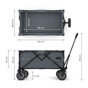 Kinderkraft Rollster сгъваема количка за деца ANTHRACITE