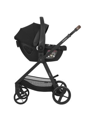 Комбинирана количка 3в1 с кош за новородено Mia , Black