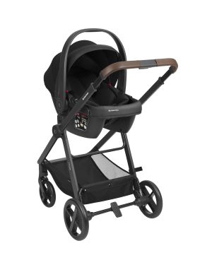 Комбинирана количка 3в1 с кош за новородено Mia , Black