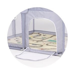 CHIPOLINO - Сгъваема кошара за игра SIENNA 150/150 , СИВА