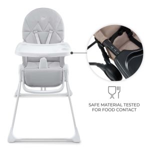 Kinderkraft BINCI столче за хранене LIGHT GREY