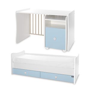 ТРАНСФОРМИРАЩО ЛЕГЛО TREND PLUS NEW 70/160см. , БЯЛО/BABY BLUE