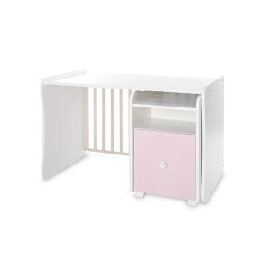 ТРАНСФОРМИРАЩО ЛЕГЛО TREND PLUS NEW 70/160см. , БЯЛО/ORCHID PIN