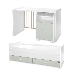 ТРАНСФОРМИРАЩО ЛЕГЛО TREND PLUS NEW 70/160см. , БЯЛО/MILKY GREEN