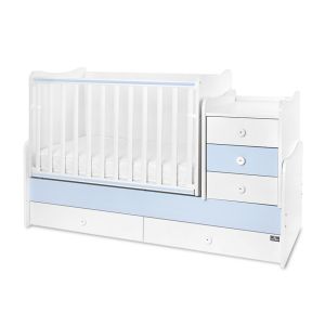 ТРАНСФОРМИРАЩО ЛЕГЛО MAXI PLUS NEW 70/160см. , БЯЛО/BABY BLUE-3BOX