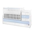 ТРАНСФОРМИРАЩО ЛЕГЛО MAXI PLUS NEW 70/160см. , БЯЛО/BABY BLUE-3BOX