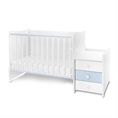 ТРАНСФОРМИРАЩО ЛЕГЛО MAXI PLUS NEW 70/160см. , БЯЛО/BABY BLUE-3BOX