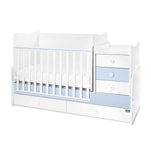ТРАНСФОРМИРАЩО ЛЕГЛО MAXI PLUS NEW 70/160см. , БЯЛО/BABY BLUE-3BOX