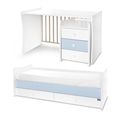 ТРАНСФОРМИРАЩО ЛЕГЛО MAXI PLUS NEW 70/160см. , БЯЛО/BABY BLUE-3BOX