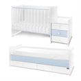 ТРАНСФОРМИРАЩО ЛЕГЛО MAXI PLUS NEW 70/160см. , БЯЛО/BABY BLUE-3BOX