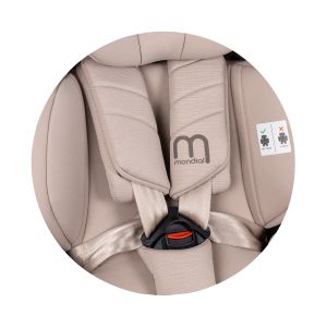 CHIPOLINO - МОНДИАЛ i-size 360 - Стол за кола от 40 до 150см. ЧЕРНО
