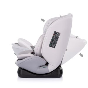 CHIPOLINO - МОНДИАЛ i-size 360 - Стол за кола от 40 до 150см. ПЛАТИНА