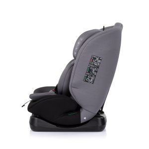 CHIPOLINO - МОНДИАЛ i-size 360 - Стол за кола от 40 до 150см. ТЪМНО СИВ