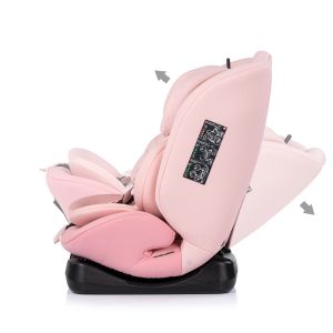 CHIPOLINO - МОНДИАЛ i-size 360 - Стол за кола от 40 до 150см. РОЗОВ