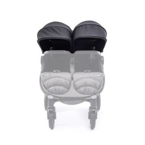 BABY MONSTERS - КОМПЛЕКТ СЕННИЦИ за количка за близнаци EASY TWIN 4 , BLACK