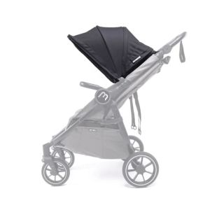 BABY MONSTERS - КОМПЛЕКТ СЕННИЦИ за количка за близнаци EASY TWIN 4 , BLACK